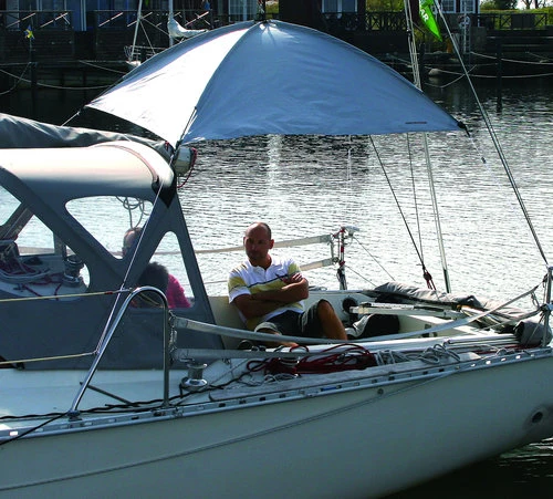 Solseil cockpit 200x200cm, Hvit