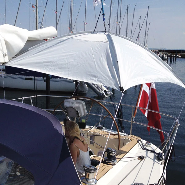 Solseil cockpit 200x200cm, Hvit