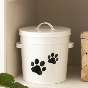 Bøtte m/lokk hvit m/pottemotiv - 5 liter