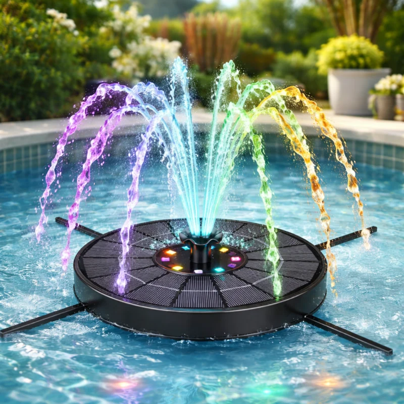Solar LED Fountain Toy – Lekent og interaktivt – Vannleketøyfontene