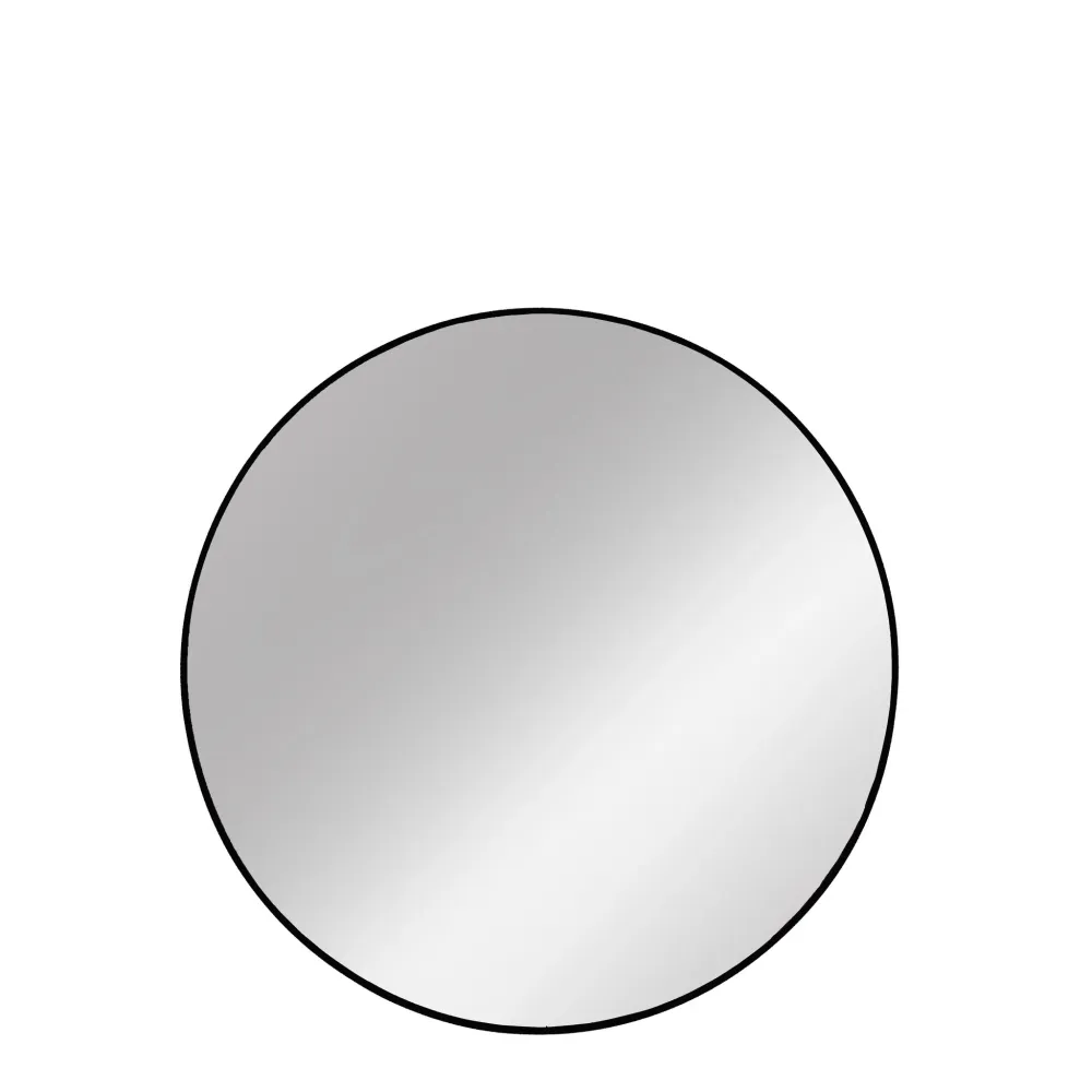 Hallia speil D80 cm. svart
