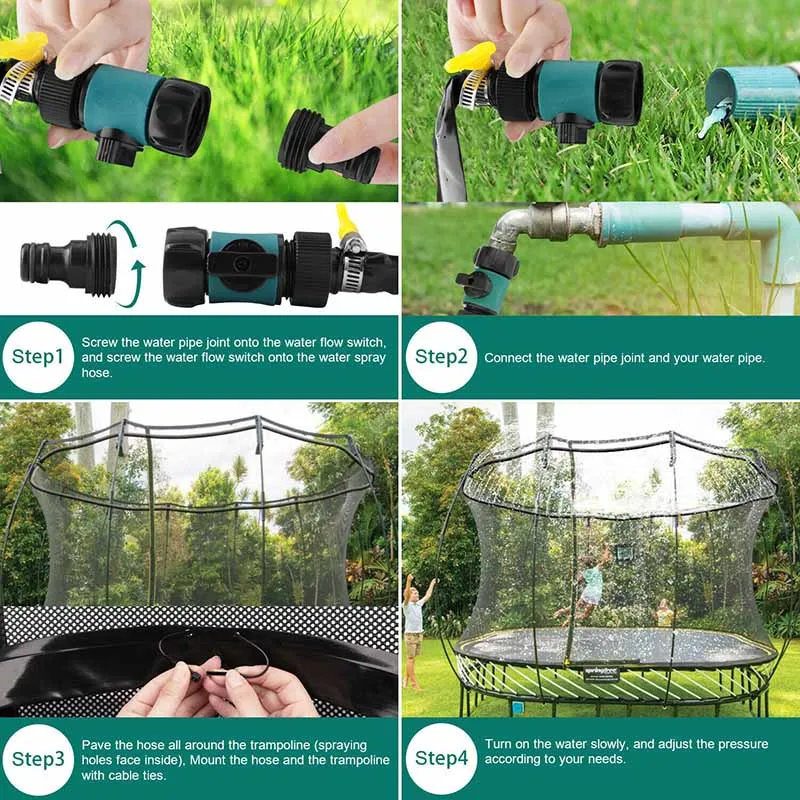 Trampoline Sprinklers - Vannlek med trampoline - Vannspreder