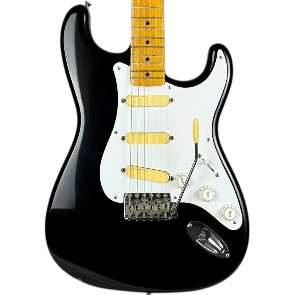 Fender Japan ST54-85LS 54” Reissue Stratocaster 1984-1987 - Svart - Vintage