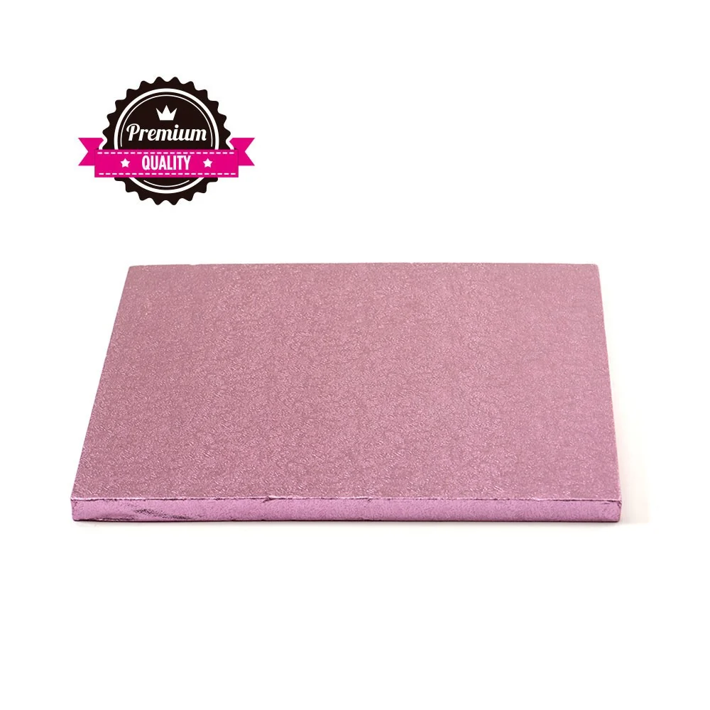 Kake Drum Kvadrat Rosa 30cm