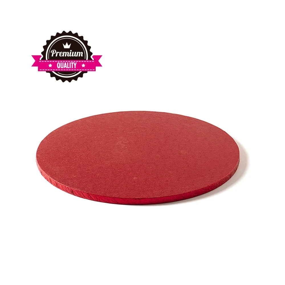 Kake Drum Rund Rød 25cm