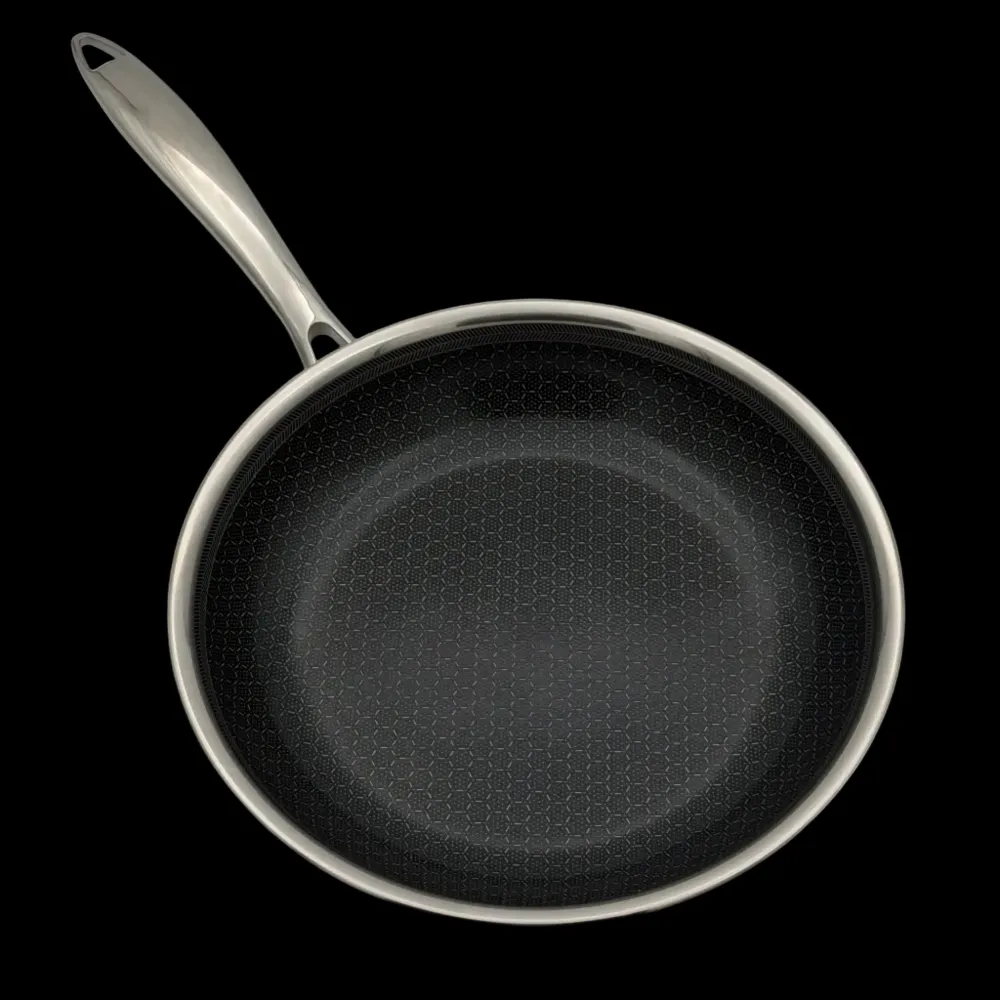 Gladkokken stekepannepakke – 3 hybridpanner (Ø24 cm, Ø28 cm og wok Ø28 cm)