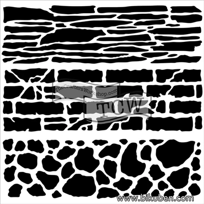 Crafter's Workshop - Rock Wall 6x6"