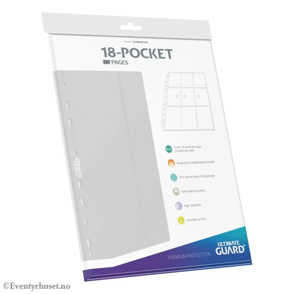 Ultimate Guard 18-Pocket Pages Side-Loading (10) - White