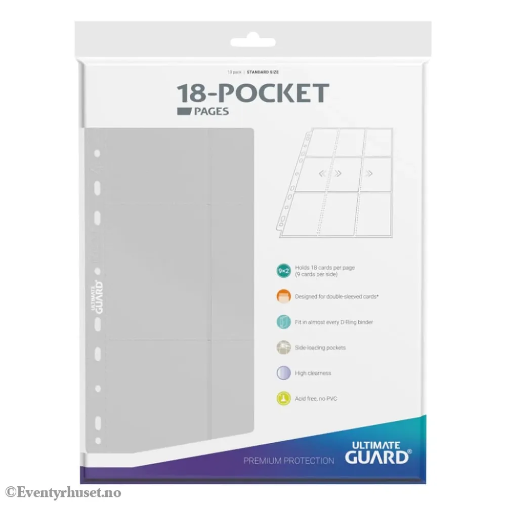 Ultimate Guard 18-Pocket Pages Side-Loading (10) - White