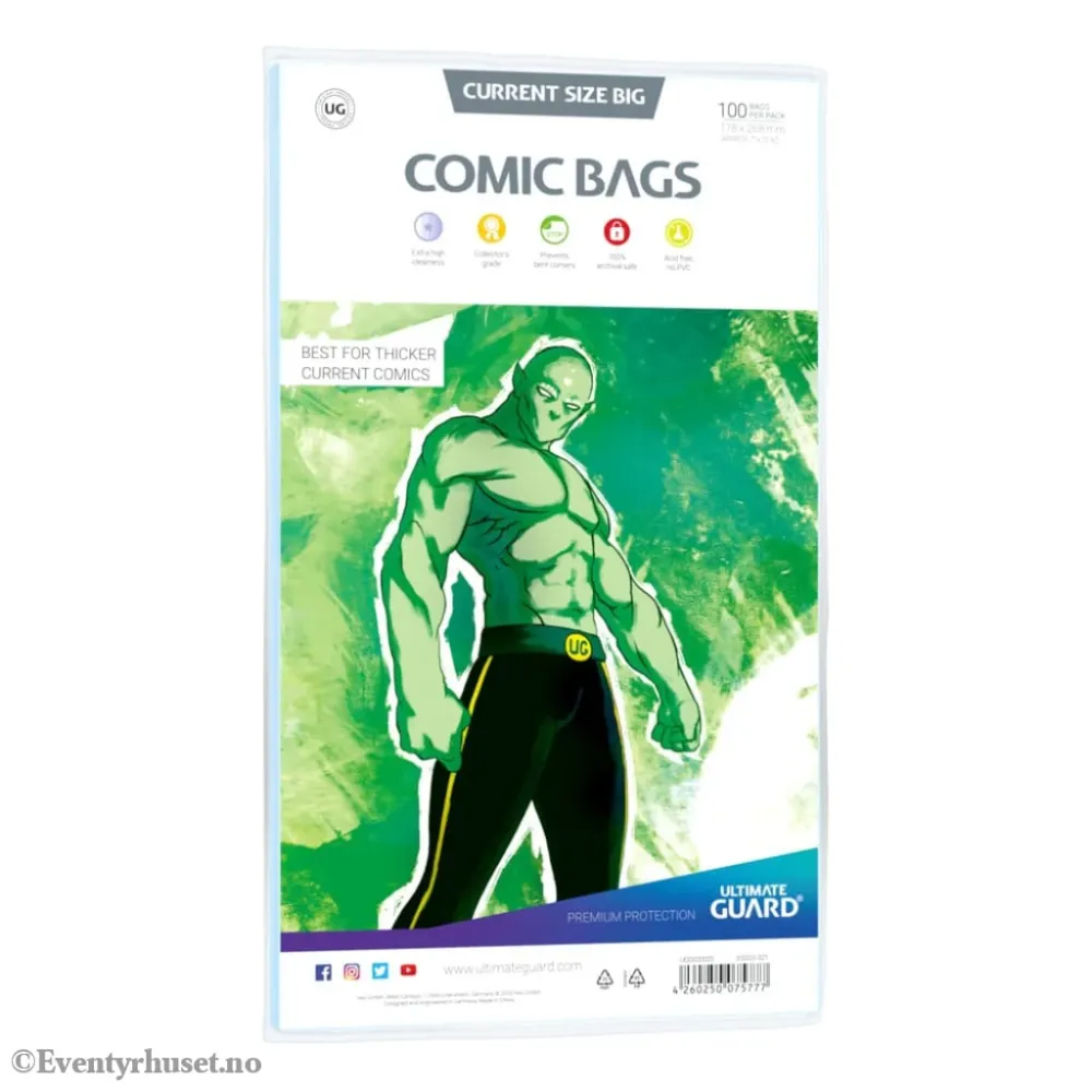 Ultimate Guard Comic Bags Standard (100) - Current Size Big