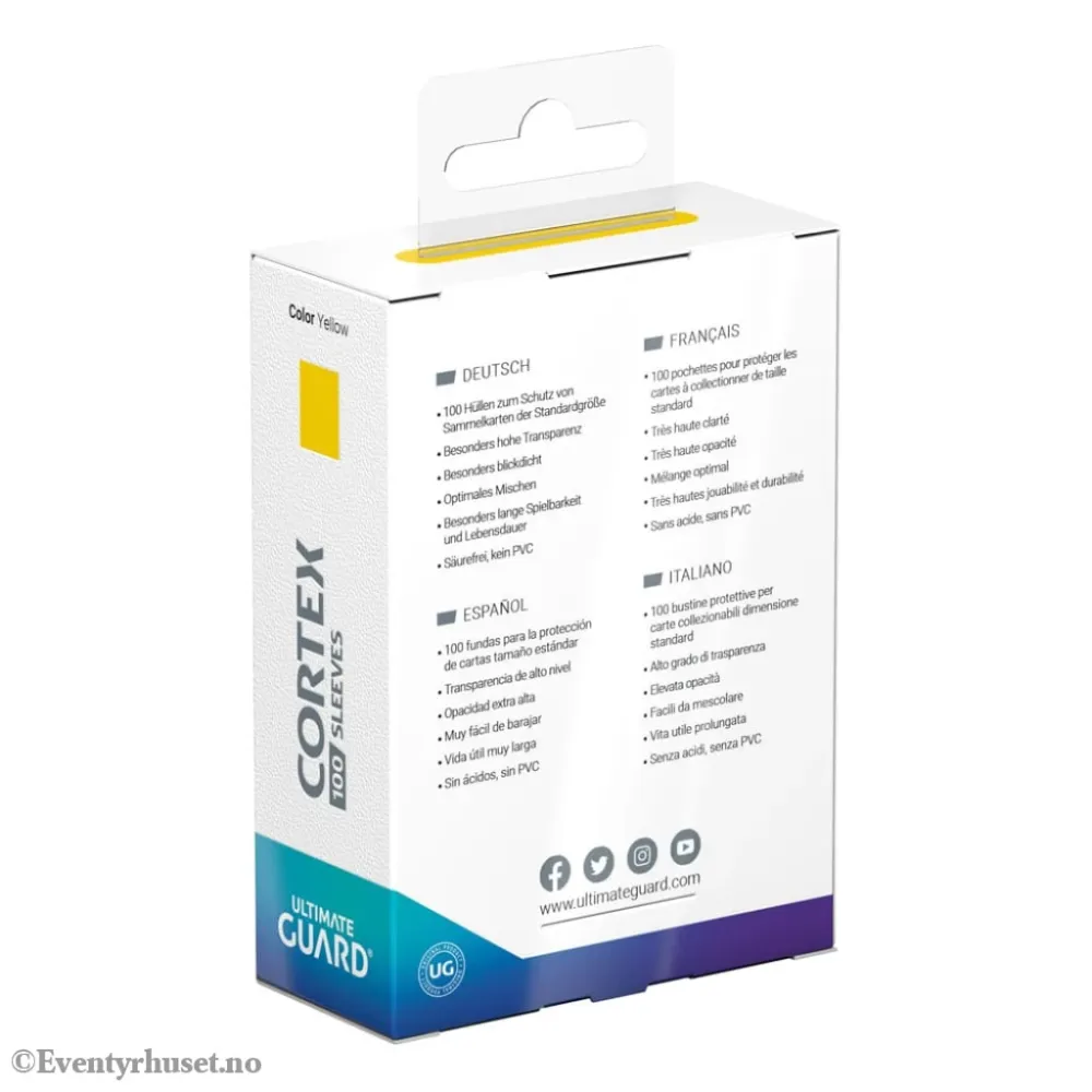 Ultimate Guard Cortex Sleeves Standard Size (100) - Yellow
