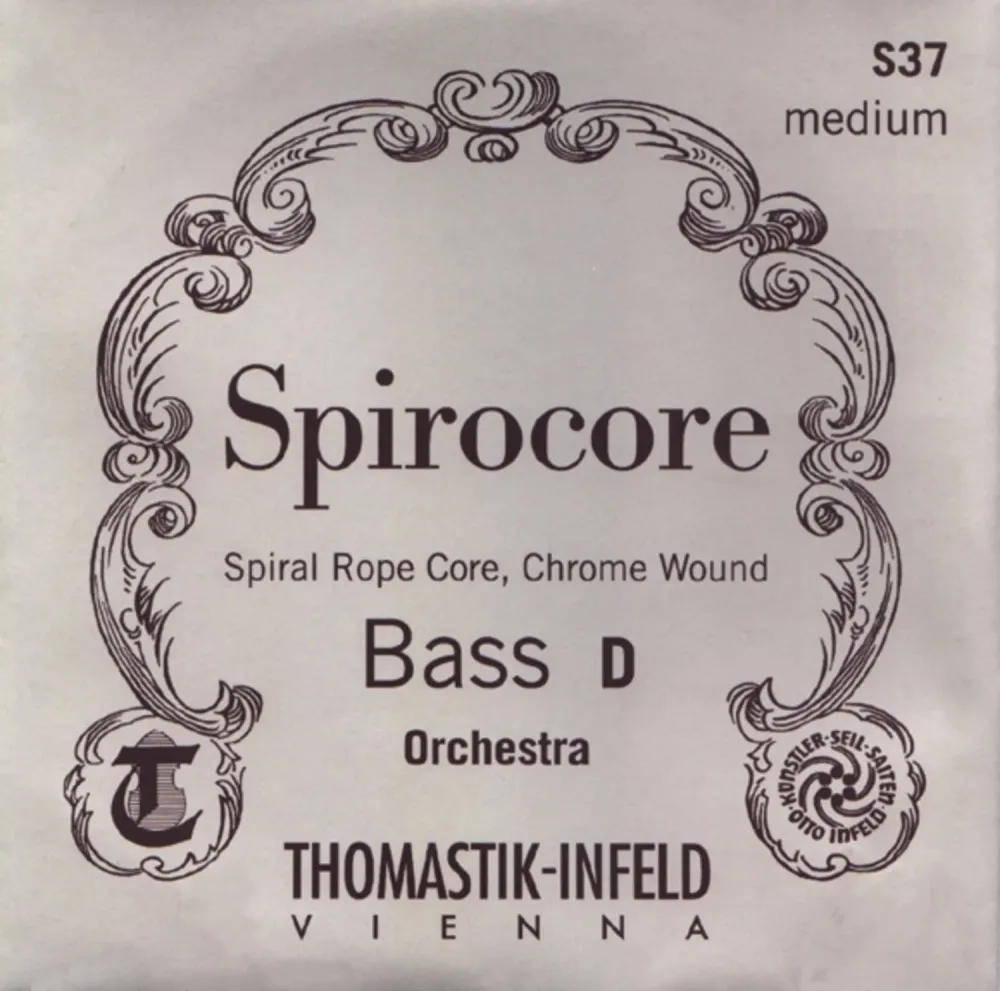 Thomastik-Infeld kontrabass-strenger Spirocore spiralkjerne - Sett med 4 strenger (3886,0)