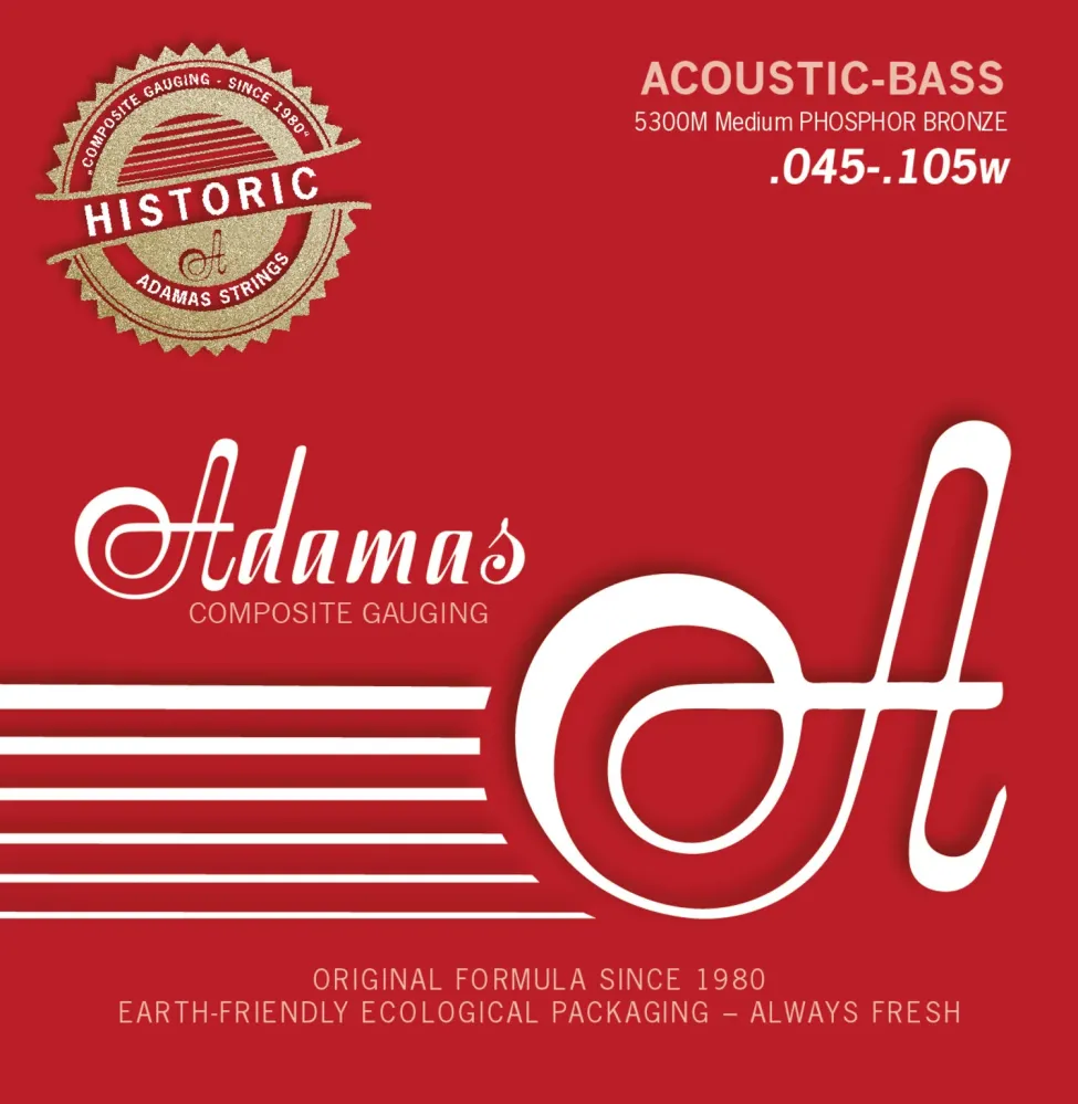 Adamas strenger akustisk bass fosforbronse - sett 4-strengs med (5300M)