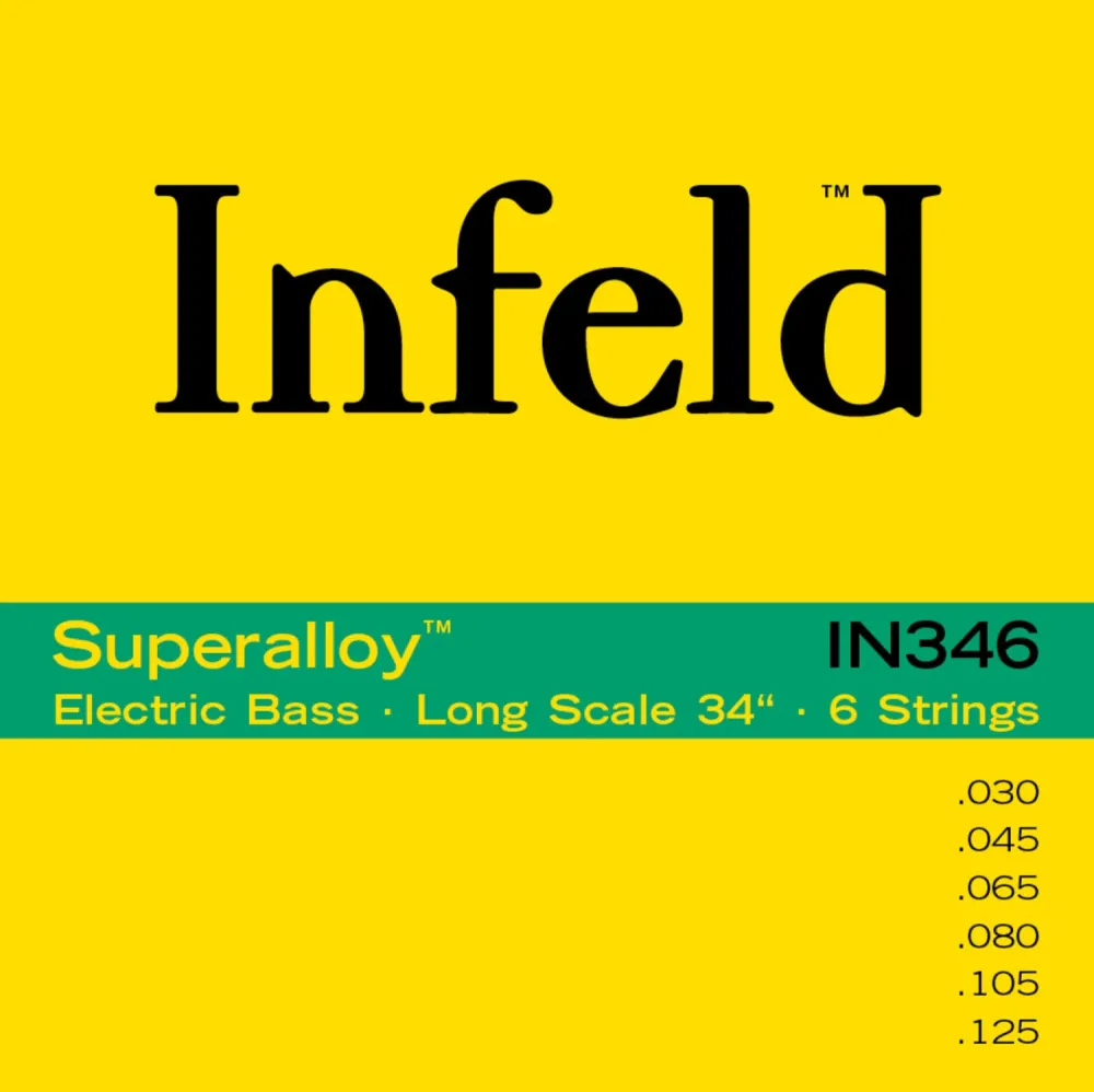 Thomastik-Infeld E-Bass-strenger Superalloy. Round Wound Long Scale - sett 6-strengs long (IN346)