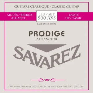 Savarez strenger til klassisk Gitarer Prodige 38 Barne-Gitarer - 1/8-1/2 Carbon (500 AXS)