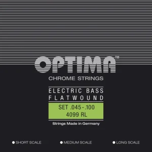 Optima E-Bass Strings Chrome Strings Flat Wound medium scale - Set (4099M)