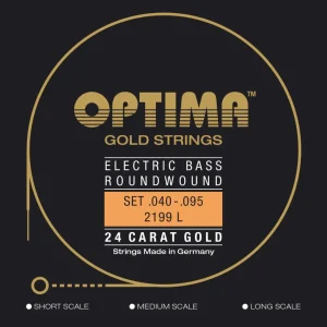 Optima E-Bass Strings Gold Strings Round Wound long scale - Set 4-string light (2199L)