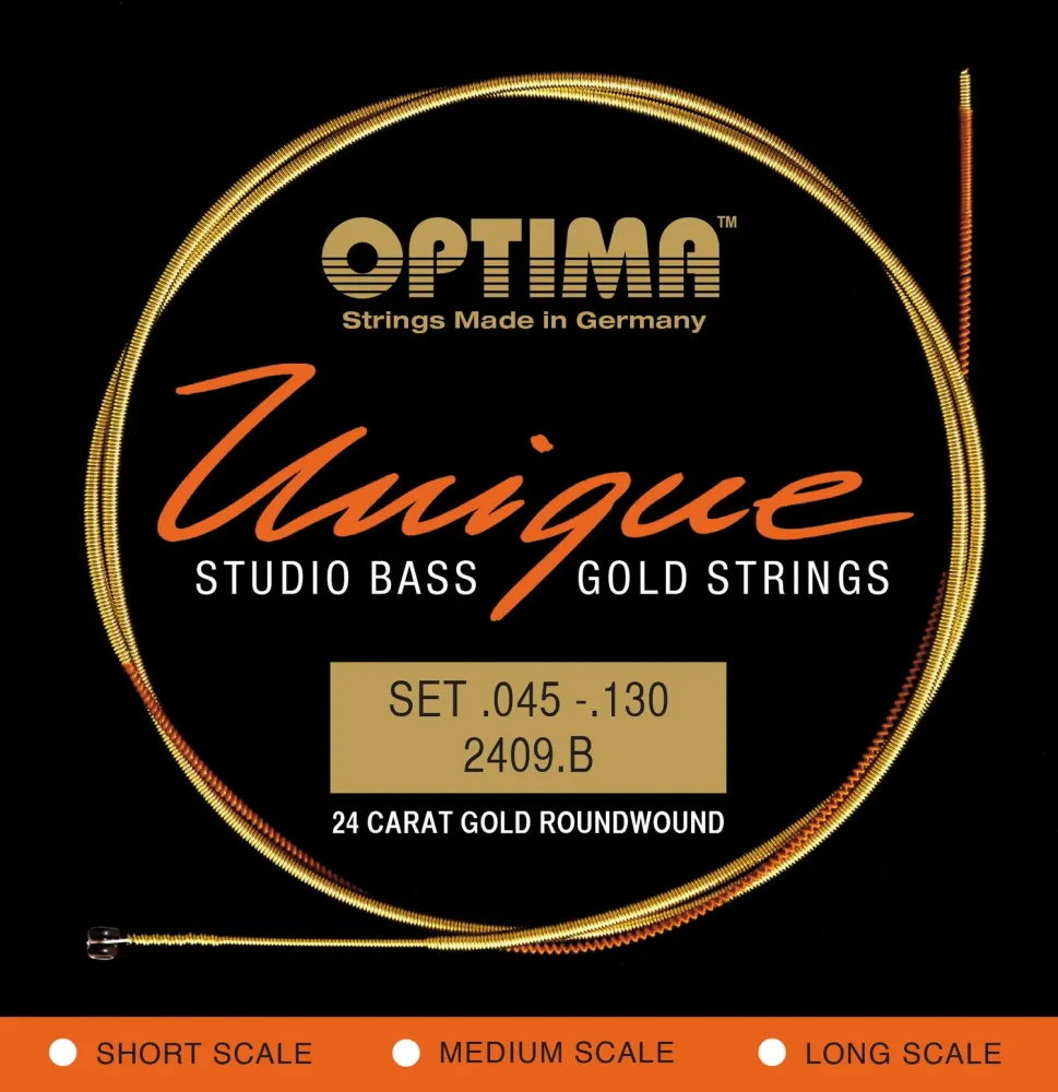 Optima E-Bass Strings Unique studio golden strings - 5-str. long sc. (2409B)
