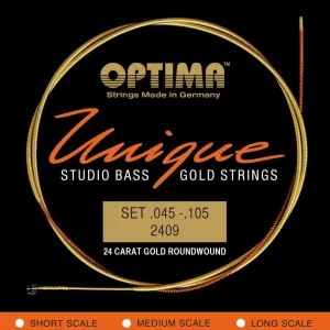 Optima E-Bass Strings Unique studio golden strings - 4-str. long sc. (2409L)