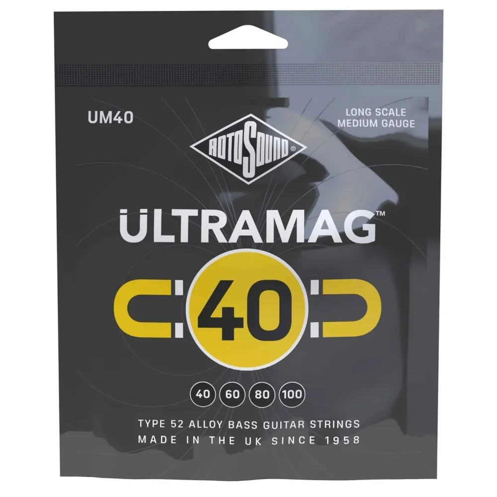 Rotosound E-Bass Strings Ultramag - Set 4-string Medium 40-100 (UM40)