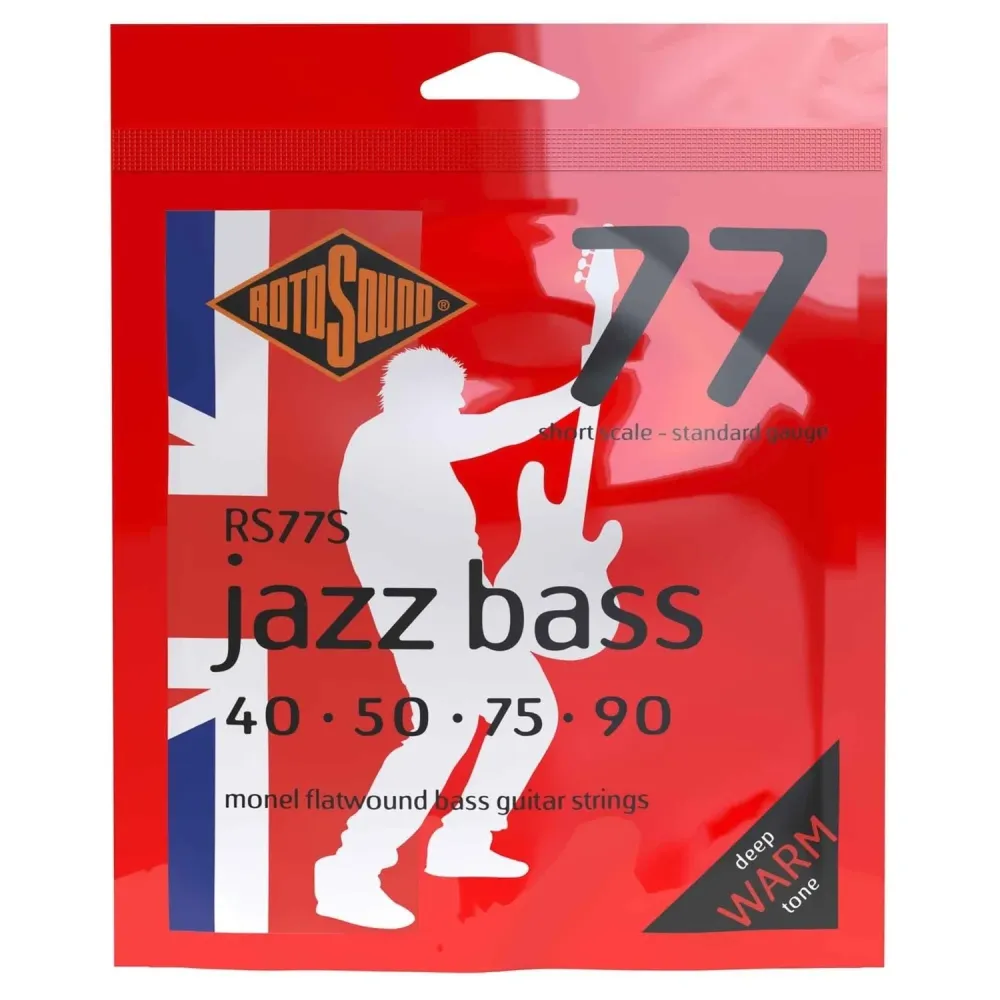 Rotosound Jazz Bass Strings Jazz Bass 77 - Set 4-string Short 40-90 //Short scale length (30"/760mm) (RS77S)