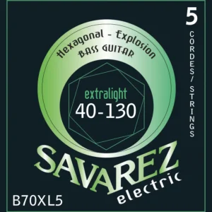 Savarez E-Bass Strings Hexagonal Explosion - 5-str. Ex-Light (B70XL5)