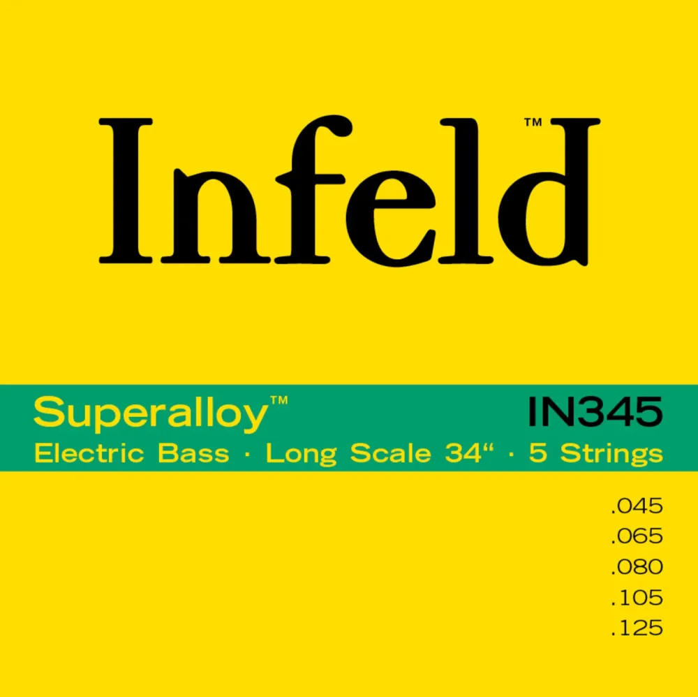 Thomastik-Infeld E-Bass Strings Superalloy. Round Wound Long Scale - Set 5 string long (IN345)