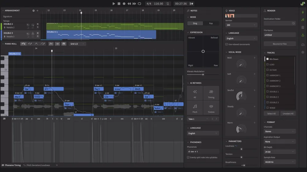 Synthesizer V Studio 2 Pro Eng Bdl 3 Voices