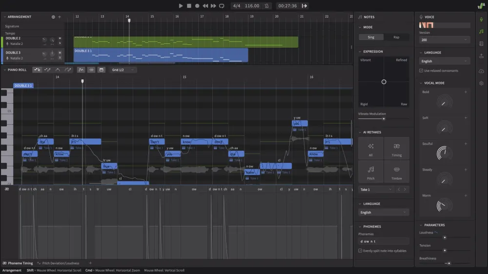 Synthesizer V Studio 2 Pro Eng Bdl 3 Voices
