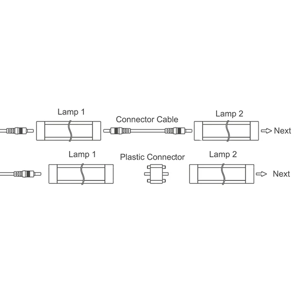 Nautacled, BL01 armatur med berøringsdimmer, 3 W, IP44, 2700K, 300 mm, 10-30 V