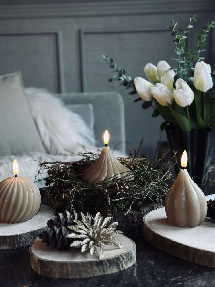 Deco wood - Sett med 4 stk.