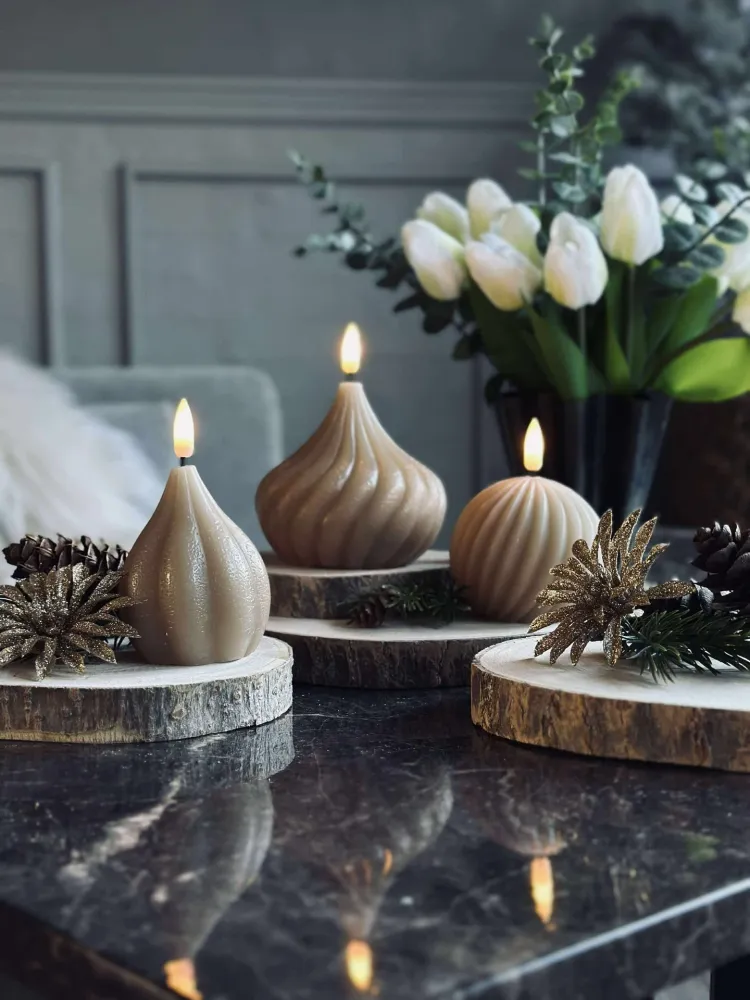 Deco wood - Sett med 4 stk.