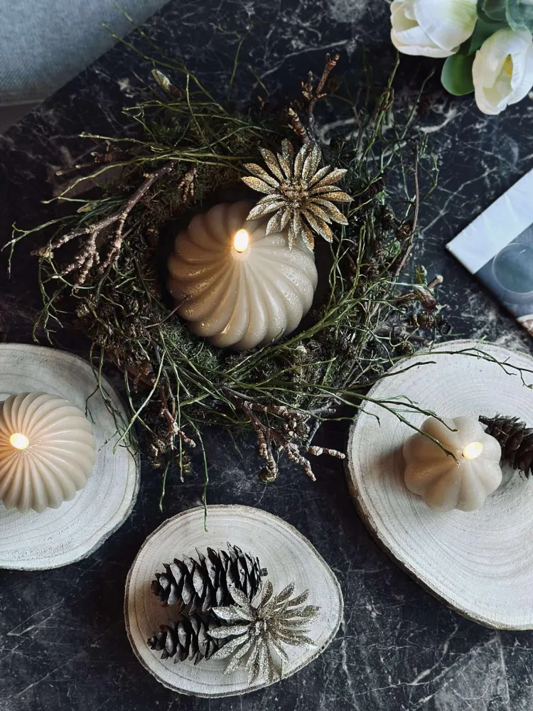 Deco wood - Sett med 4 stk.