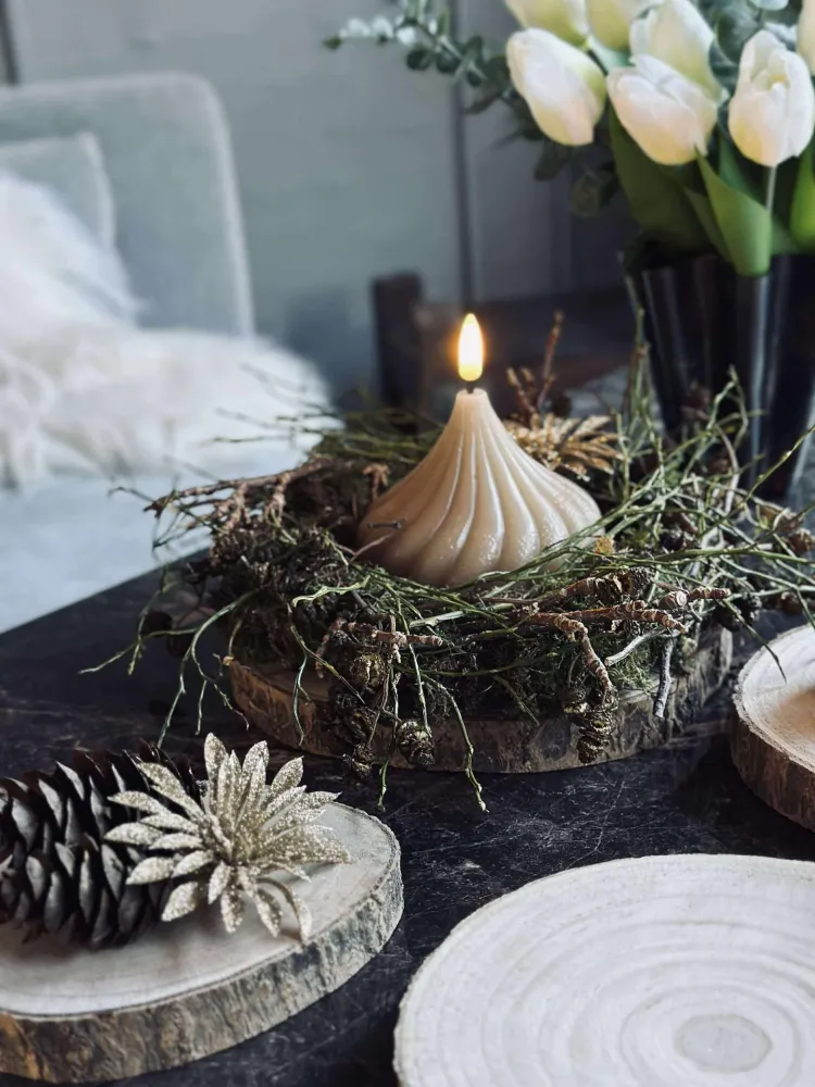 Deco wood - Sett med 4 stk.