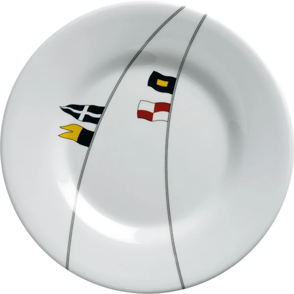 Marine Business, Regata desserttallerken Ø20 cm - 6 stk, Splintsikker melamin