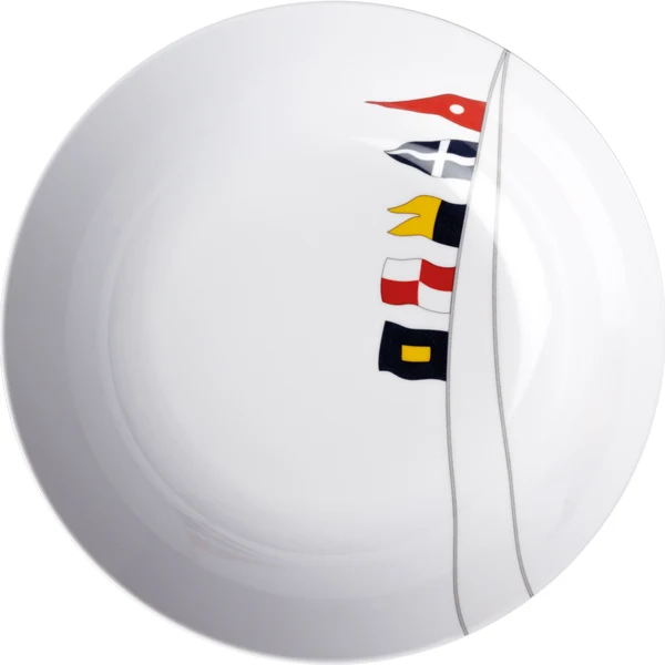 Marine Business, Regata Suppetallerken Ø19cm, bruddsikker melamin (6 stk.)