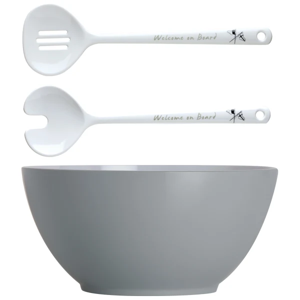 Marine Business, Salatskål med bestikk Ø25cm, Knusningssikker melamin (1 stk)