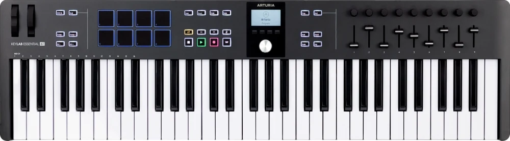 Arturia KeyLab Essential MK3-61 MIDI Keyboard (svart)
