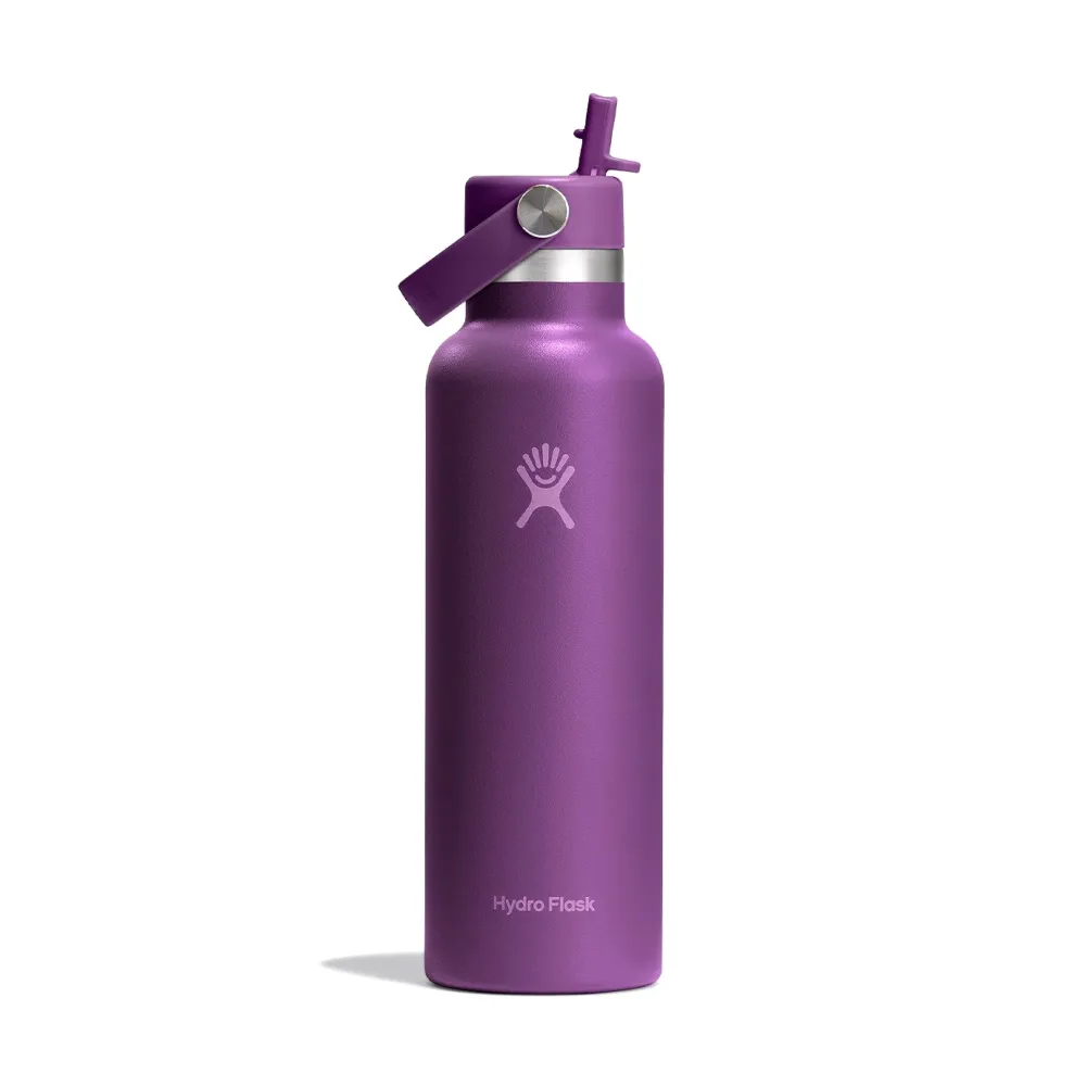 Hydro Flask Standard Mouth Flex Straw Cap 21oz, Beachplum Purple