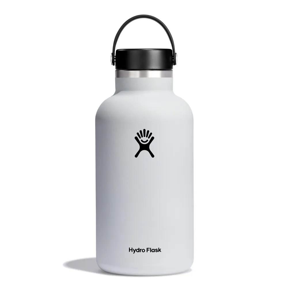 Hydro Flask Wide Mouth Bottle 64oz, White