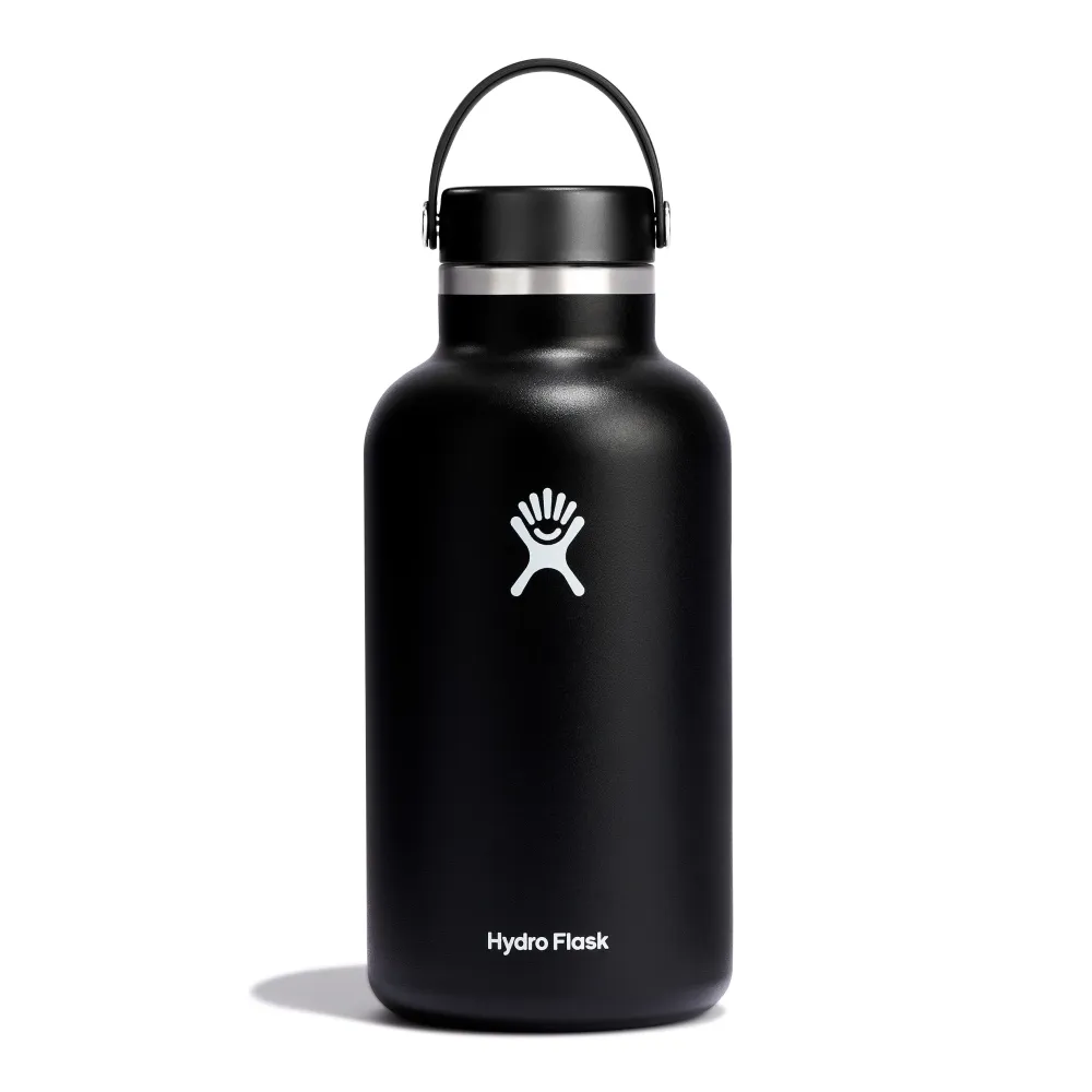 Hydro Flask Wide Mouth Bottle 64oz, Black