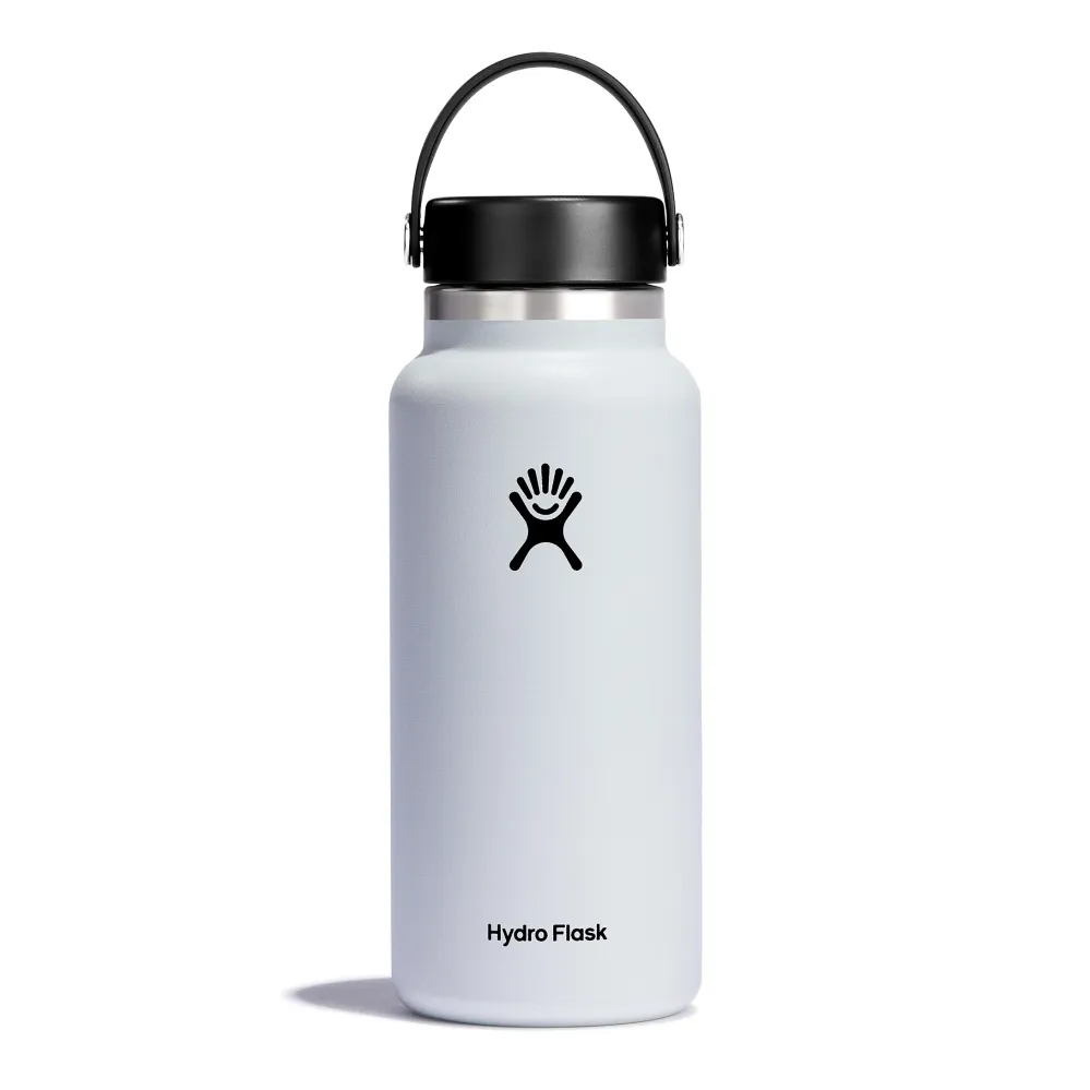 Hydro Flask Wide Mouth Bottle Flex Cap 32oz, White
