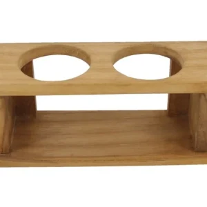 Eude, Glassholder duo Teak 21,5x7,5x9cm (1 stk)