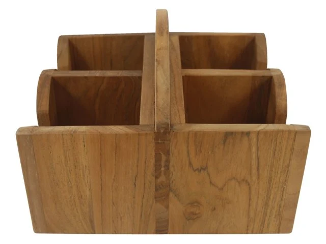 Eude, Krus/koppholder quattro, Teak, 20x22x15 cm (1 stk)