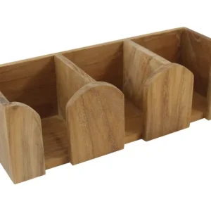 Eude, krus/koppholder trippel teak 29,5x10x9cm (1 stk)