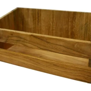 Eude, Oppbevaringshylle i teak, 30x14x15 cm (1 stk)