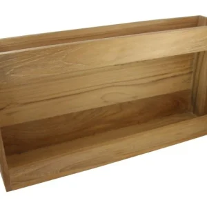 Eude, Oppbevaringshylle XL, Teak, 46,4x24,1x16,6 cm (1 stk)