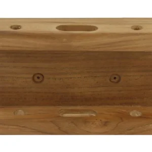 Eude, Oppbevaringsstativ navigasjon, teak, 12x3x8 cm (1 stk.)