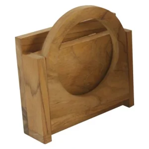 Eude, sammenleggbar koppholder teak, 13,5x15,5x11cm (1 stk)