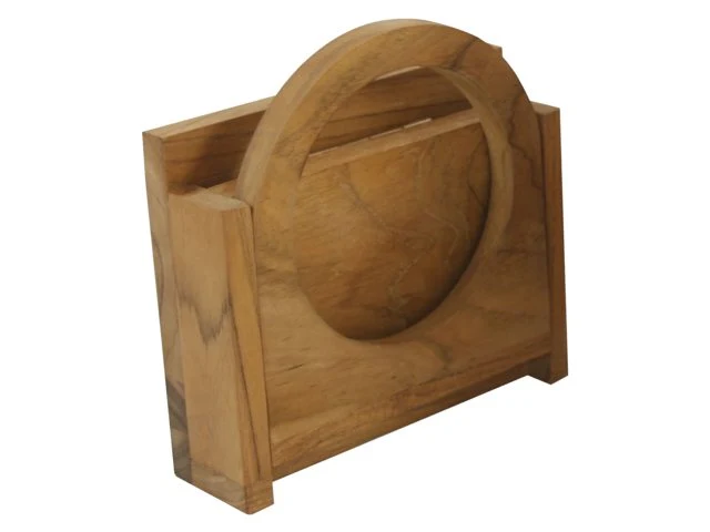 Eude, sammenleggbar koppholder teak, 13,5x15,5x11cm (1 stk)